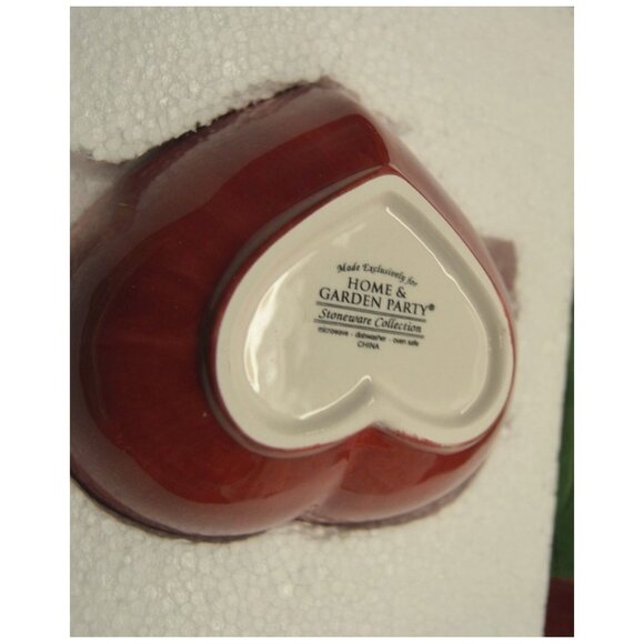 Home & Garden Party Chip & Dip Stoneware Ceramic Tray and Bowl NEW NOS - Picture 3 of 5